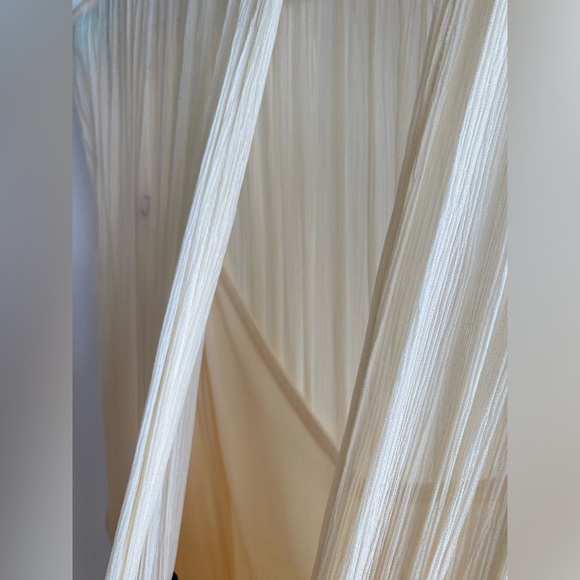 Clemence High Neck Midi Dress - Cream - Picture 12 of 13